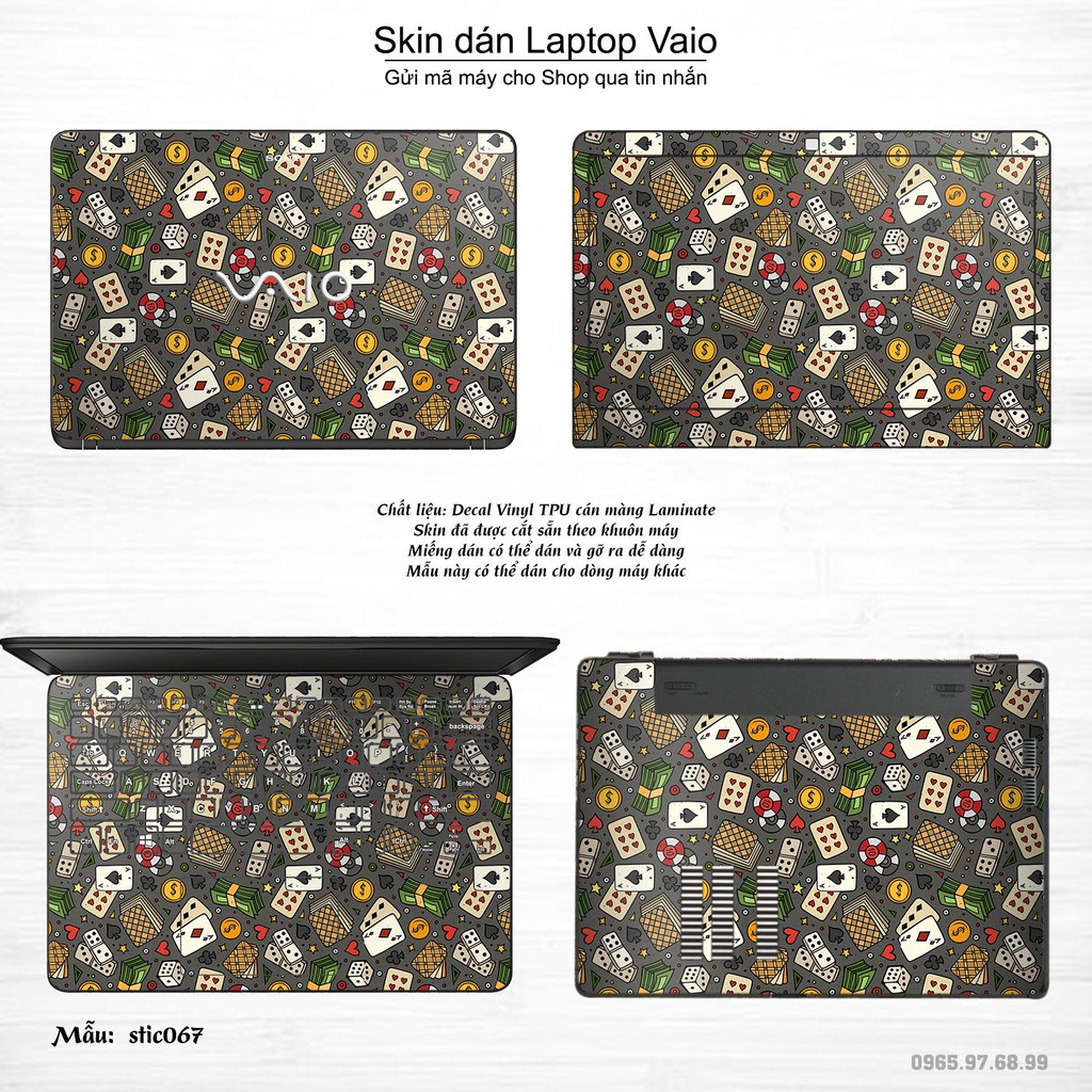 Skin dán Laptop Sony Vaio in hình Hoa văn sticker _nhiều mẫu 11 (inbox mã máy cho Shop)