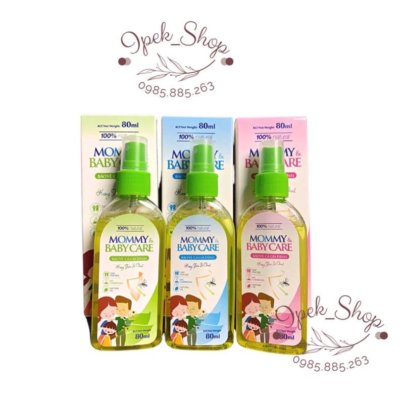 Xịt chống muỗi MOMMY&amp;BABY CARE 80ml - Ipek_Shop