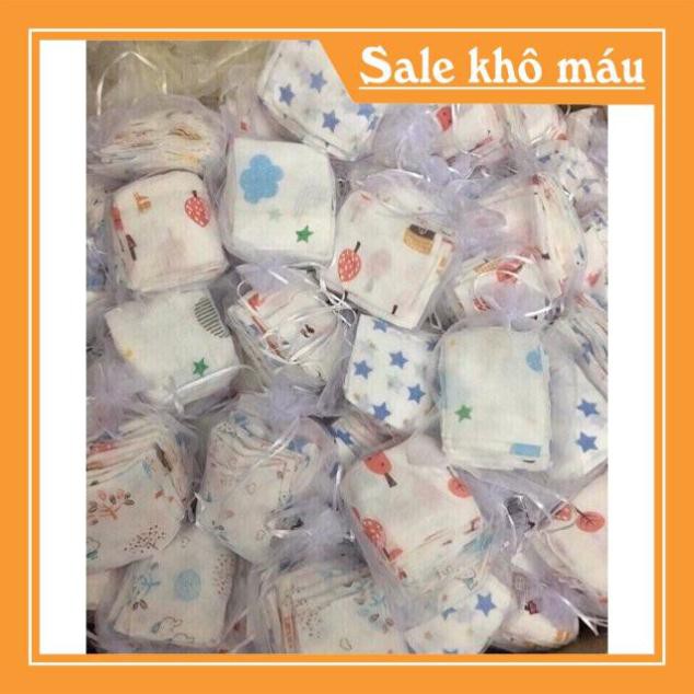 Sét 10 Khăn Xô Sữa Aden + Ânis 1 túi nhiều họa tiết Cho Bé Trai/ Bé Gái -HCM