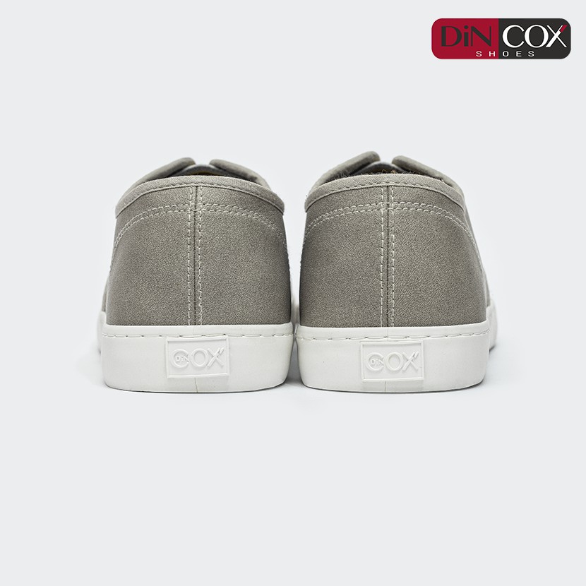 Giày Sneaker Xỏ Lười Slip On Da Nam Chính Hãng DINCOX  C12 Grey Sang Trọng