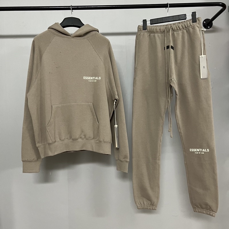 Quần pants FEAR OF GOD ESSENTIALS SS22 Desert in nhung cao cấp, Quần nỉ nam FOG ESSENTIALS chất liệu nỉ bông form rộng