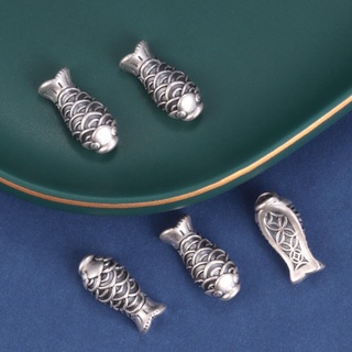 [S925] Charm 3D cá bạc chiêu tài - MH686 MOCHUONG JEWELRY