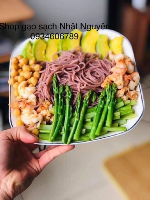 1kg Bún Gạo Lứt Đỏ Hoàng Minh (Bún Khô Sạch Tốt Cho Sức Khoẻ)