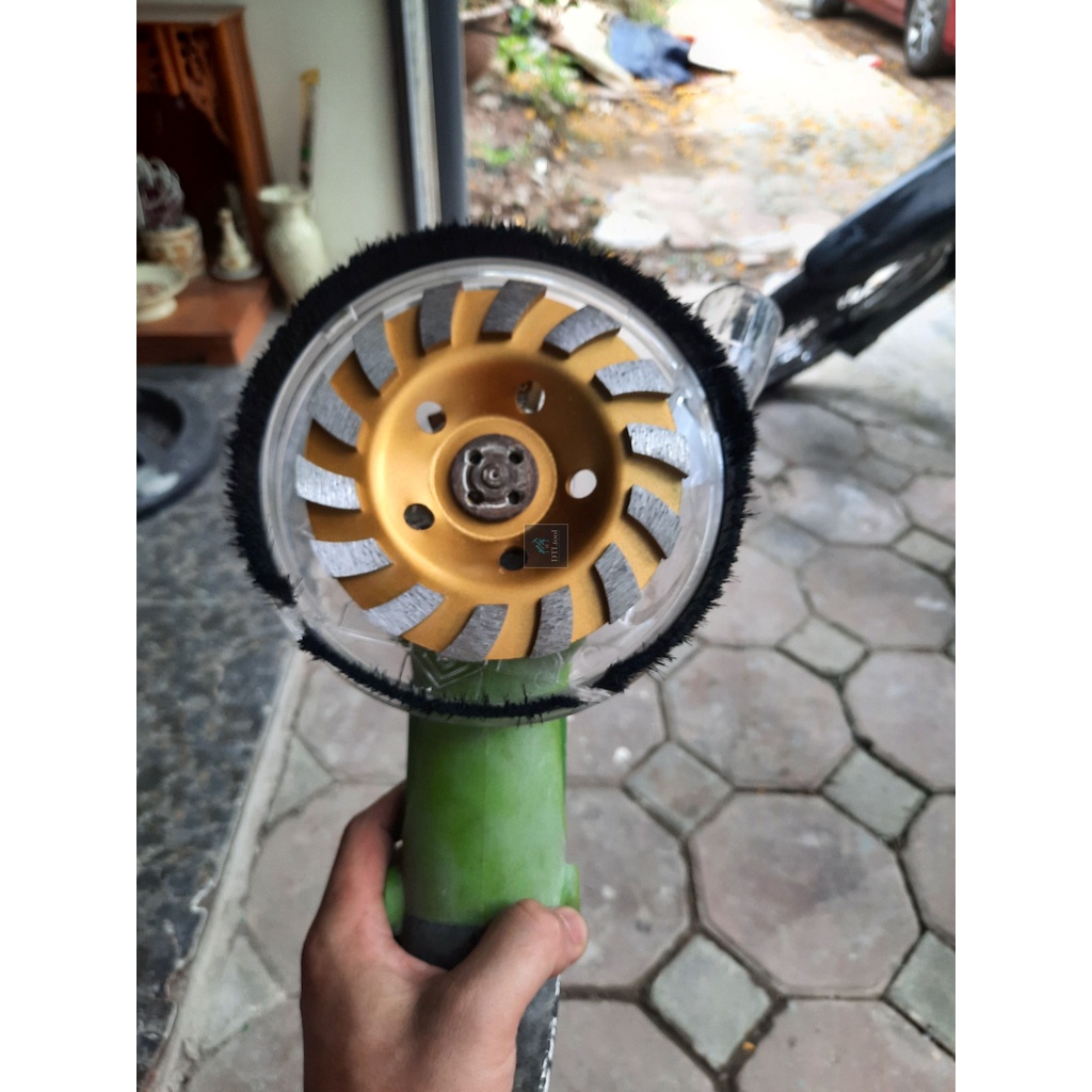 Nắp chụp hút bụi máy mài cầm tay D100 - D180mm. Ngăn bụi khi thi công mài, có khay tháo lắp khi mài góc chân tường