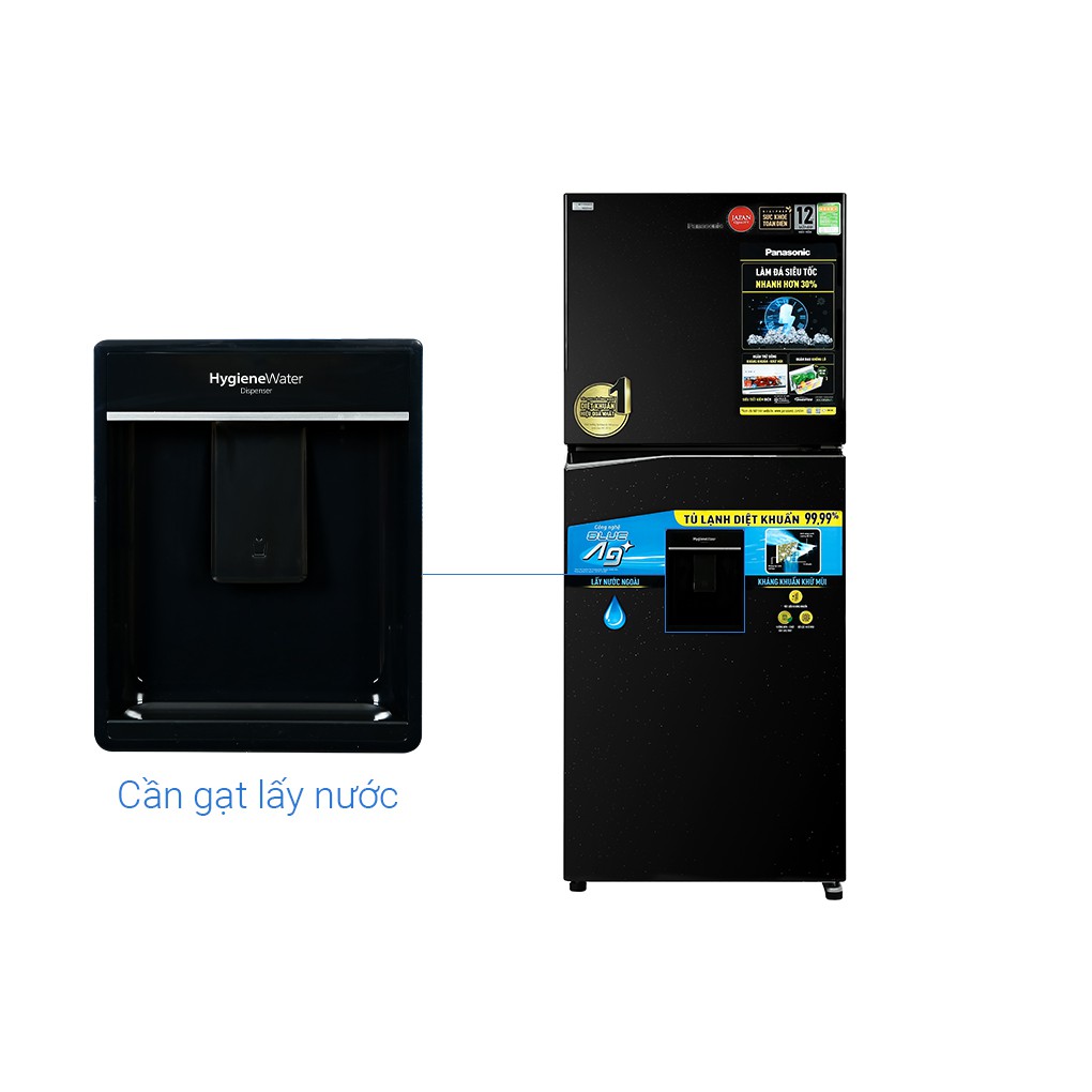 [MIỄN PHÍ GIAO HÀNG - LẮP ĐẶT] NR-TL351GPKV - Tủ lạnh Panasonic Inverter 326 lít NR-TL351GPKV