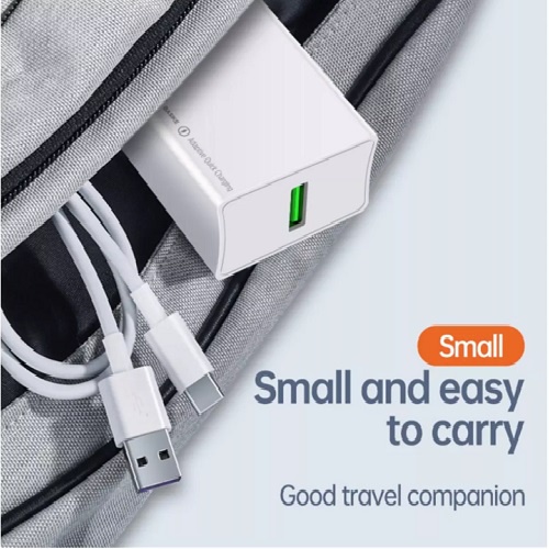 Củ sạc nhanh BSK-AS52 2.4A tặng kèm cáp sạc nhanh 1m 2.4A dùng cho Samsung Huawei Xiaomi Oppo iPhone 13