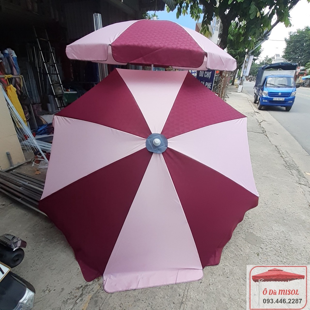 DÙ 2M2 MÀU HỒNG PHA HỒNG ĐẤT KHÔNG KÈM THEO ĐẾ