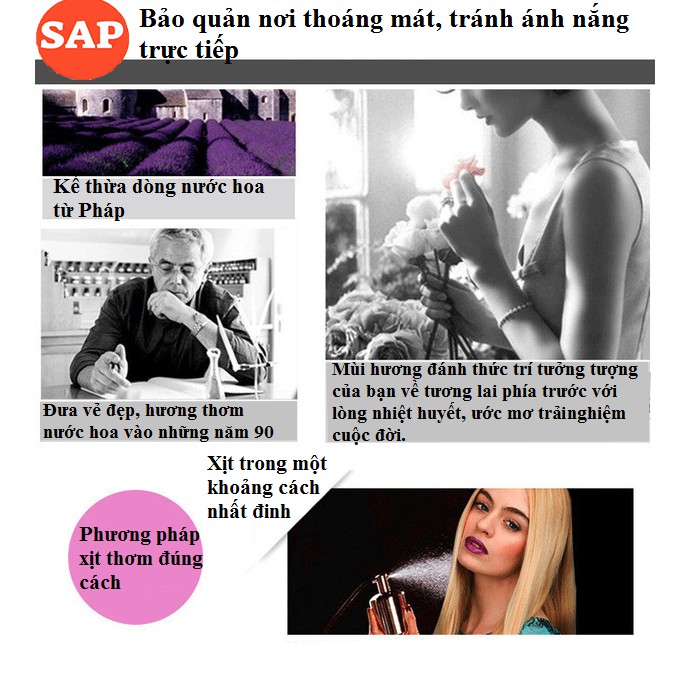 Nước Hoa SAM SALA EAU Hẹn Hò, Gọi Tình, Quyến Rũ, Bí Ẩn Dành Cho Nam Và Nữ