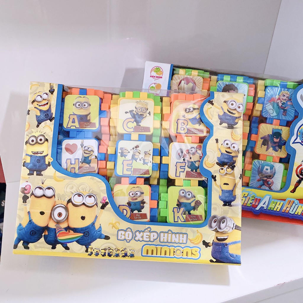 Sale !!! Bộ Đồ Chơi Xếp Hình Minion Và Siêu Anh Hùng Cho Bé (1565 ) Shop Phúc Yến