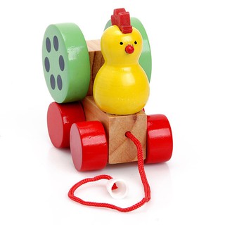 Đồ chơi giáo dục Việt For Kids - Con gà trên xe (kéo dây) - VT3P-0062