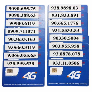 Sim Mobifone giá rẻ, nghe gọi, nhắn tin, dùng 4G, được chọn số