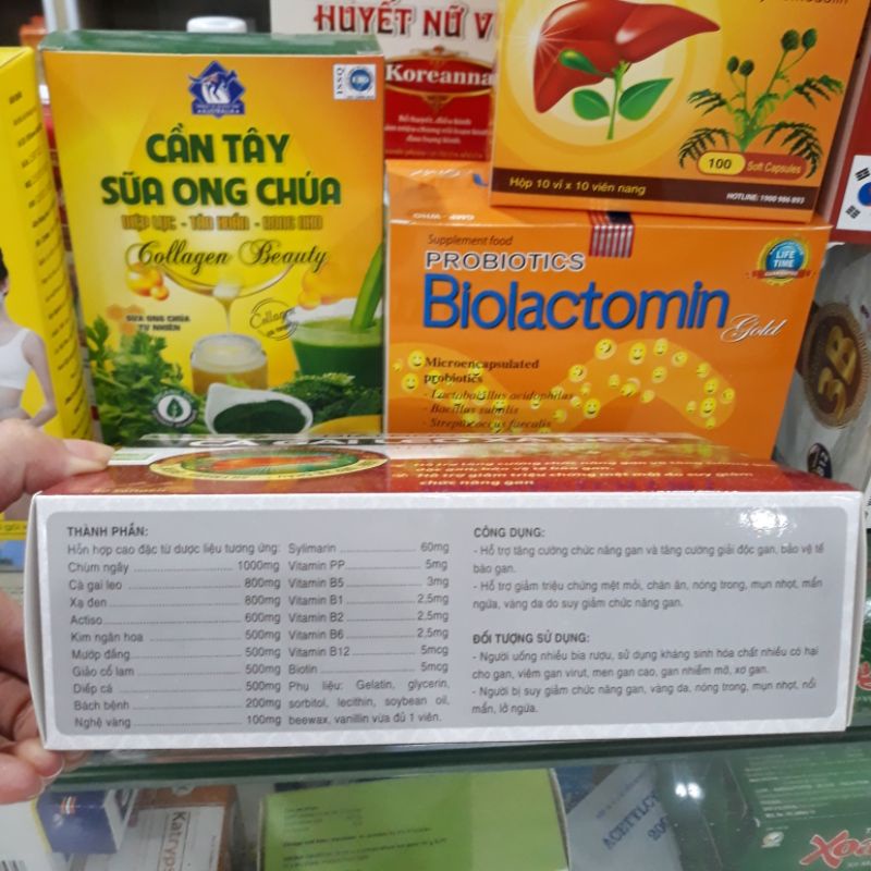Viên bổ gan Cà Gai Leo Xạ Đen hộp 60 viên