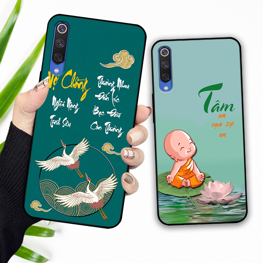 Ốp lưng Xiaomi Mi 9 - Mi 9 SE in hình phong cách chữ thư pháp cha mẹ, tài lộc