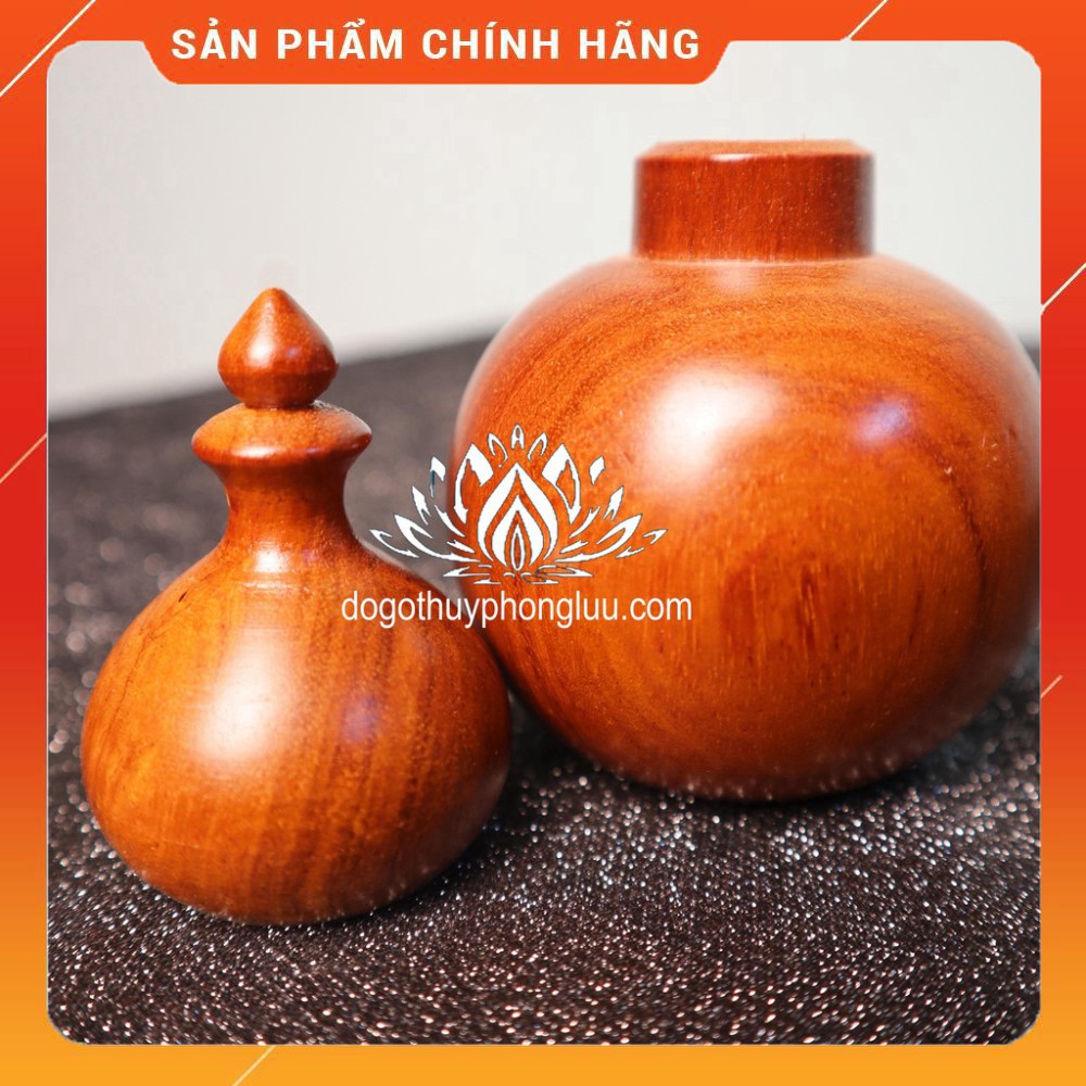 Hộp tăm bầu nguyên khối gỗ hương giá siêu rẻ