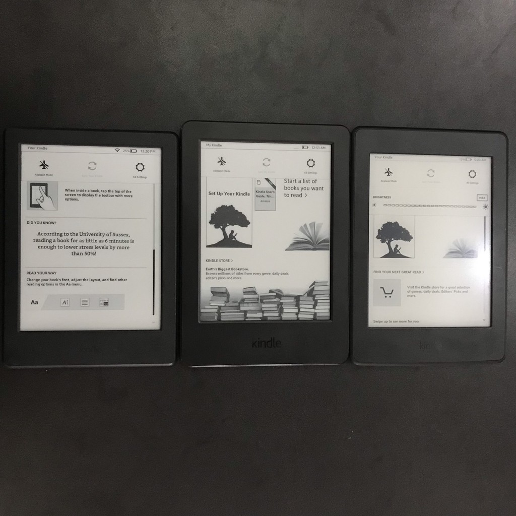 Máy đọc sách Kindle  không đèn nền