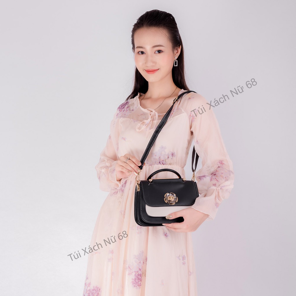 [Mẫu Mới]Túi Xách Nữ Đeo Chéo Đeo Vai Da Mềm Siêu Cute Khóa Bông Hoa Sang Chảnh HOTTREND 2021 | BigBuy360 - bigbuy360.vn
