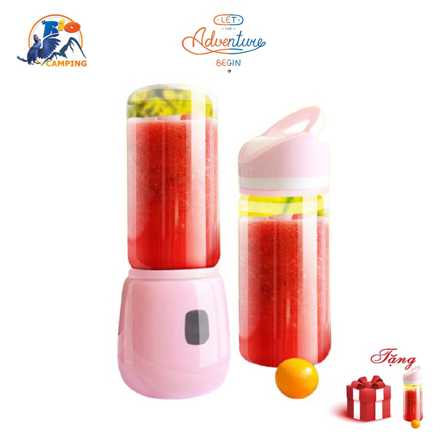 [6 Lưỡi] Máy Xay Sinh Tố Thủy Tinh Cầm Tay Anglecup Kèm Dây Sạc Siêu Tiện Lợi