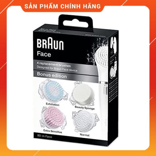Set đầu bàn chải thay thế cho máy rửa mặt BRAUN FACE - HANGGIADUNGDUC99