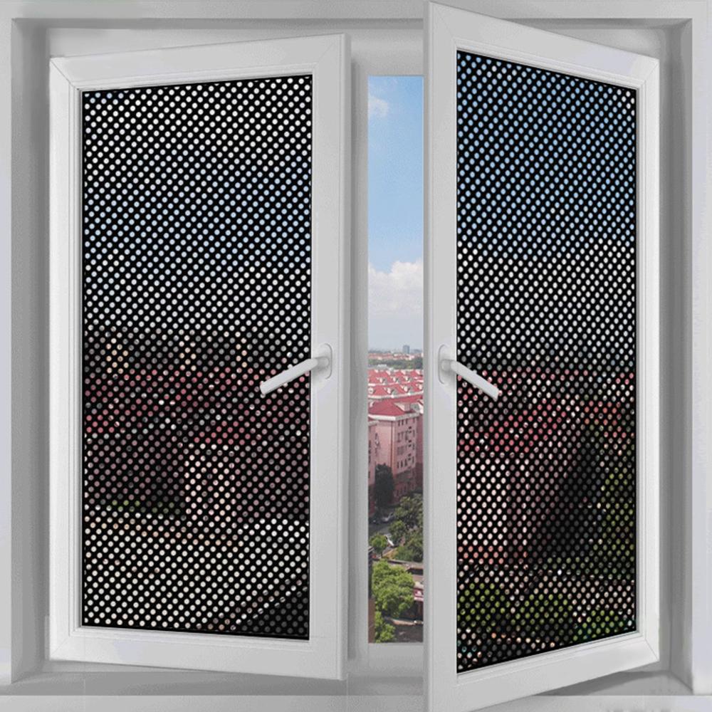 Miếng Dán Cửa Kính Dạng Lưới Chống Nắng Bảo Vệ Sự Riêng Tư VANES1