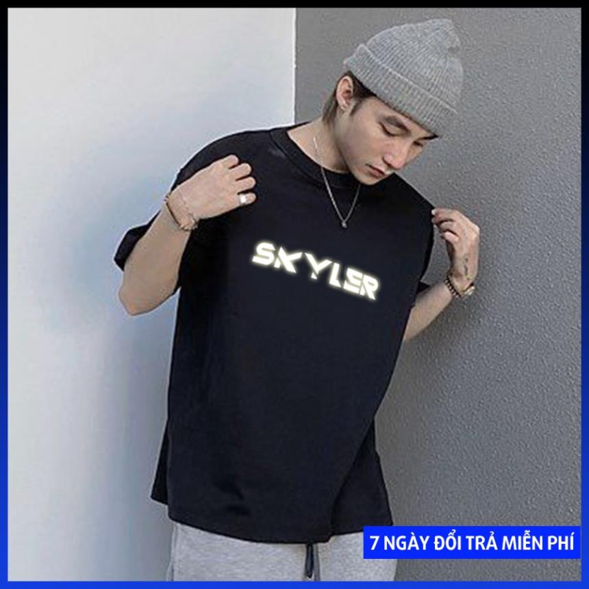 Áo Thun Free Frie SKYLER SƠN TÙNG M-TP Phản Quang Tay Lỡ Unisex