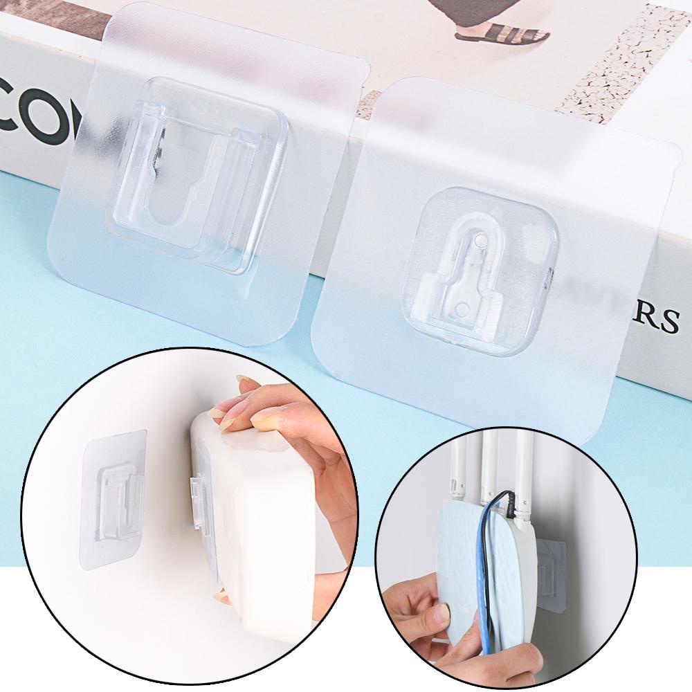 Set 1 / 3 / 5 / 10 Cặp Móc Dán Tường Chống Nước Tiện Dụng Cho Phòng Tắm / Nhà Bếp