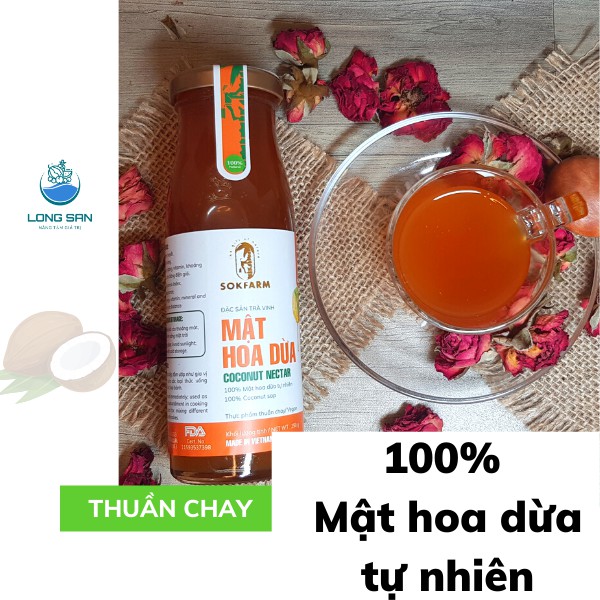 Mật Hoa Dừa SOKFARM - Thuần Chay, Tăng Sức Đề Kháng, Ổn Định Đường Huyết, Tốt Cho Sức Khỏe| Long Sản