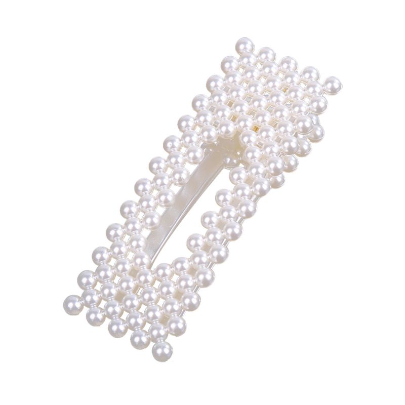 Flgo Kẹp Tóc Nhựa Hình Chữ Nhật Họa Tiết Da Báo Màu Cầu Vồng Ngọt Ngào Phong Cách Hàn Quốc Cho