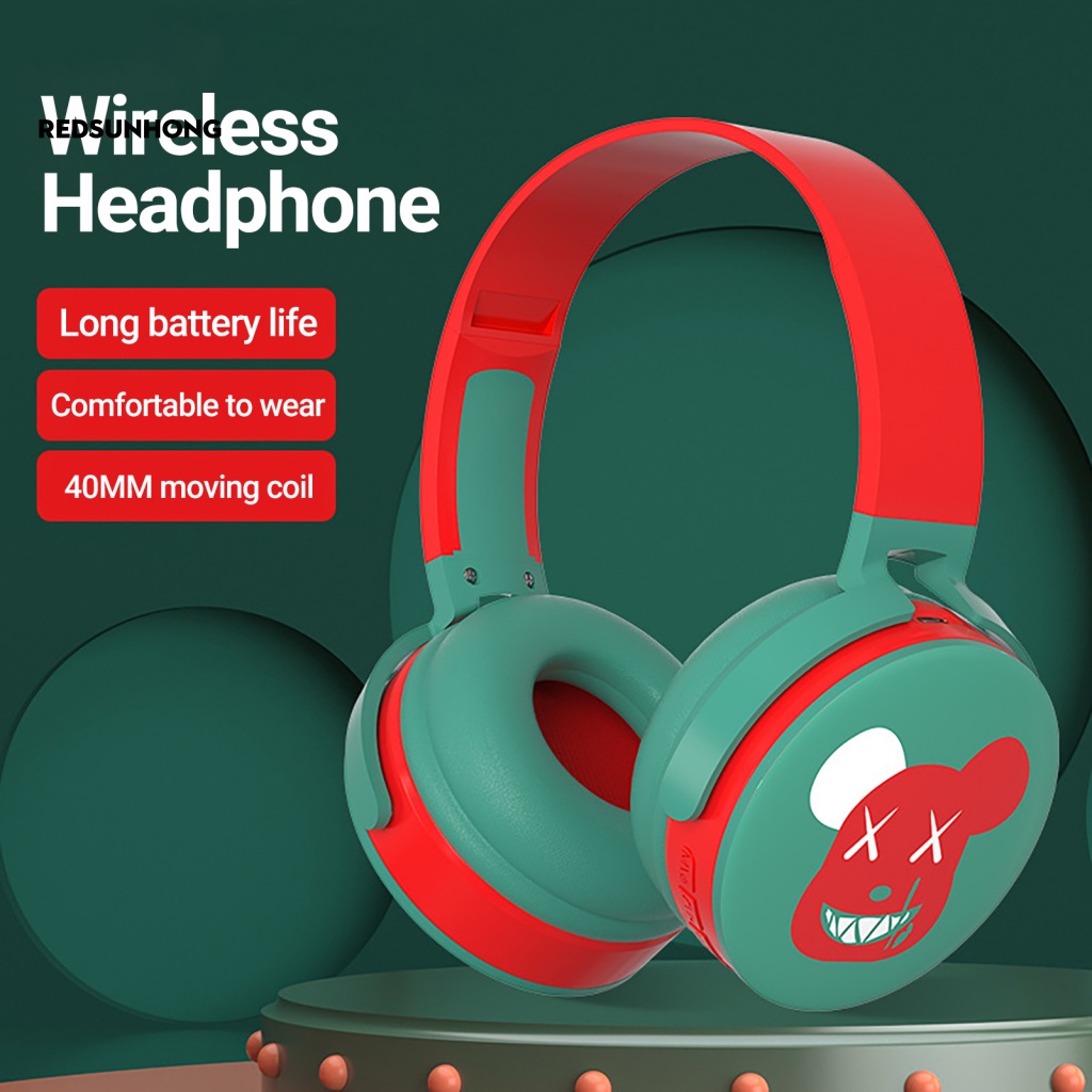 Tai Nghe Nhét Tai Bluetooth Không Dây Âm Thanh HiFi Chống Ồn Hình Gấu Dễ Thương Cho E-sport