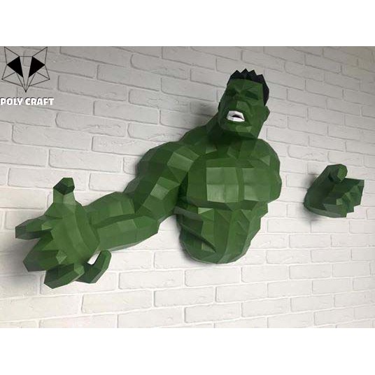 Mô hình giấy 3D Hulk khổng lồ xanh