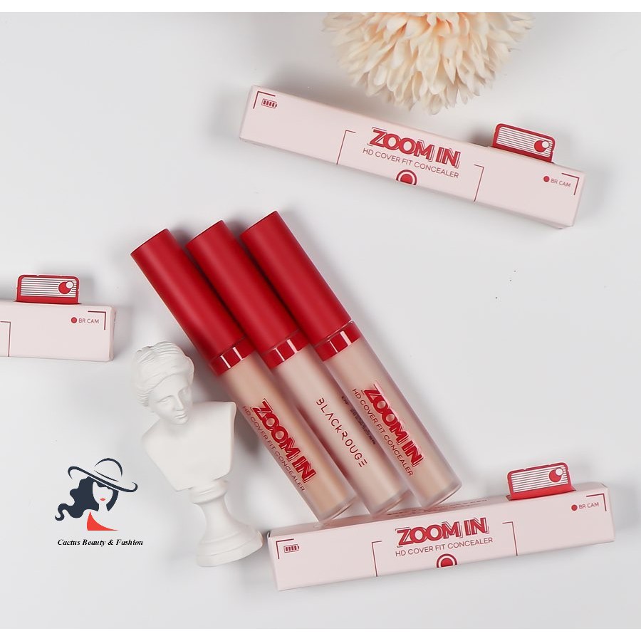 Che khuyết điểm Black Rouge Zoom In HD Cover Fit Concealer