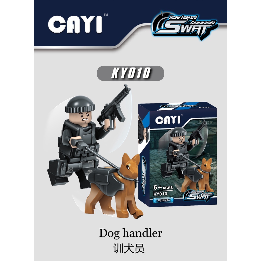 Mô Hình Đồ Chơi Lắp Ráp Xe Cảnh Sát Đặc Biệt Minifigure KY010 KY017