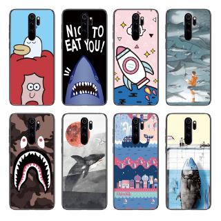 Ốp điện thoại silicone mềm hình cá mập nhiều mẫu mã cho điện thoại Xiaomi Redmi Note 8 Pro / Note 7 Pro