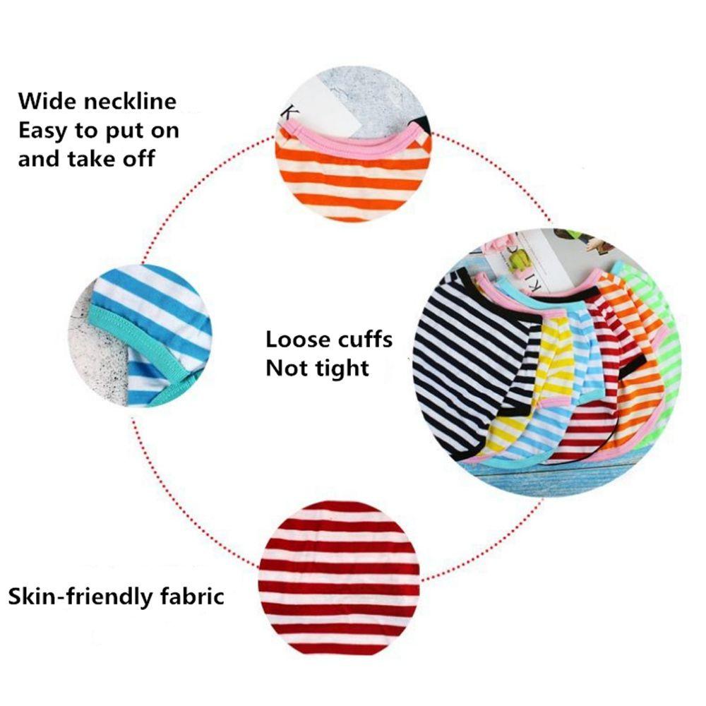 Áo Sát Nách Vải Mềm Kẻ Sọc Dễ Thương Cho Cún Cưng