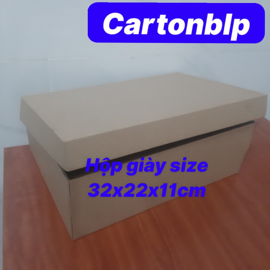 HỘP ĐỰNG GIÀY SIZE 32X22X11 CM GIẤY NÂU