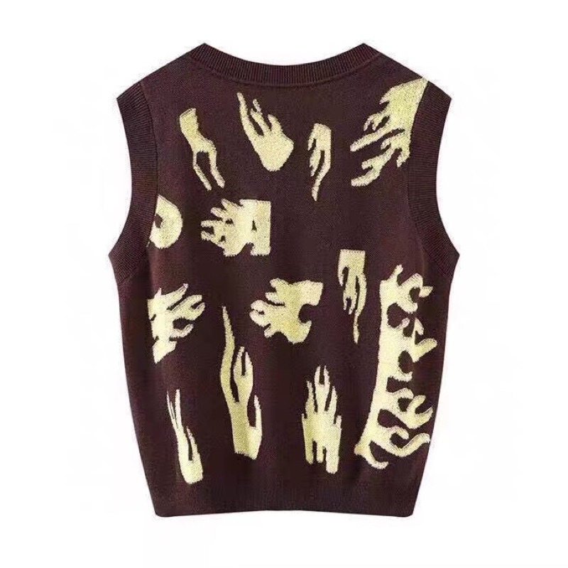 Áo ghile len nâu Peacebird