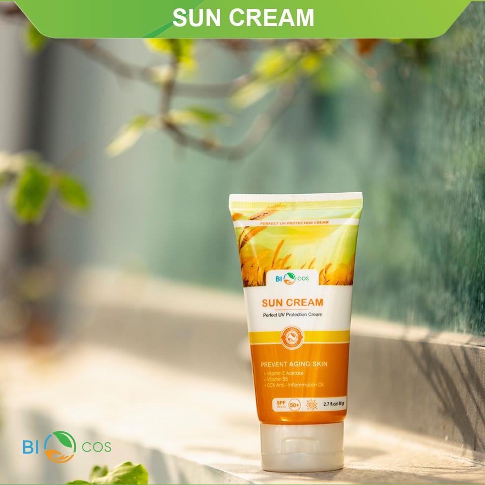 [ BIOCOS ] Kem chống nắng BIOCOS bảo vệ da khỏi các tác nhân môi trường, giảm lão hoá cho da SPF 50+++ 80g | BigBuy360 - bigbuy360.vn