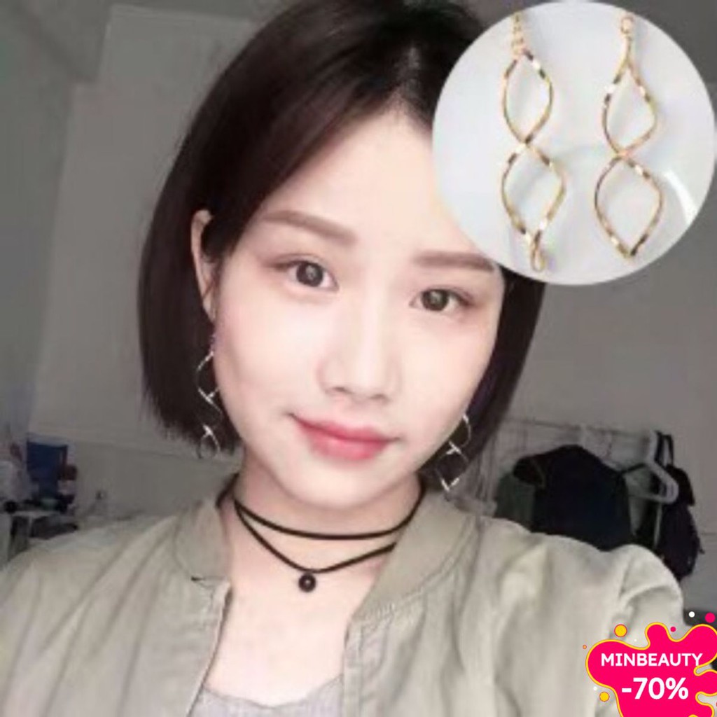 Bông tai chéo xoắn ốc cá tính cho những bữa tiệp 2021 T35