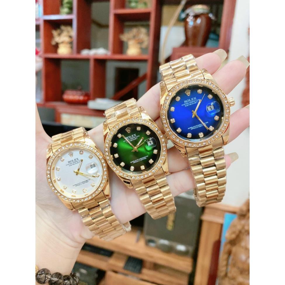 [Free Sip]  [Siêu Phẩm]  Đồng hồ Rolex Nam dây đức nguyên khối với thép không rỉ, mặt số la mã siêu sang -gmanwatch