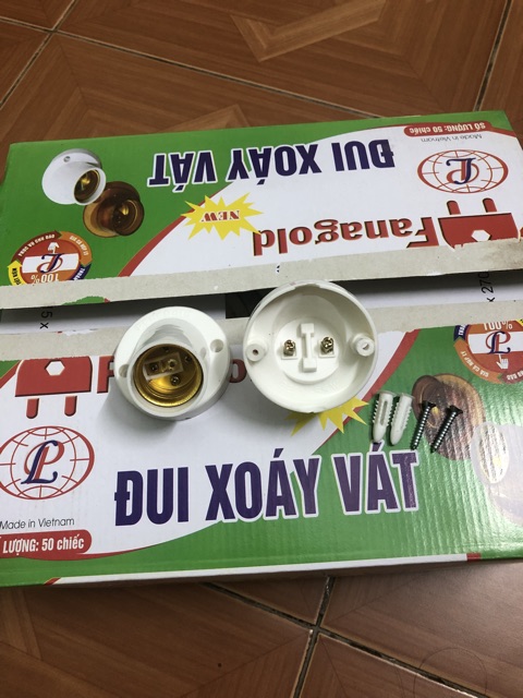 ĐUI XOÁY VÁT TREO TƯỜNG LOẠI CHUẨN E27.