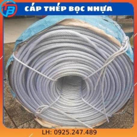 Dây Cáp Thép Bọc Nhựa 2MM, 3MM, 4MM ,5MM, 6MM, 8MM, Bán Lẻ Theo Mét, 2ly, 3ly, 4Ly, 5ly, 6ly, 8ly - (capthepsaigon)