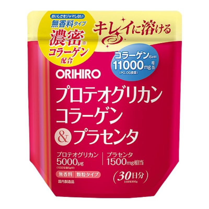 [Mã GROSALE2703 giảm 8% đơn 250K] Bột Collagen Proteoglycan Nhau Thai Heo 11000mg Orihiro 180g Vivaccity
