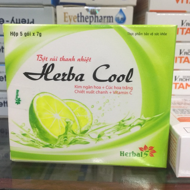 HERBA COOL - Bột sủi thanh nhiệt ( H/ 5 gói)