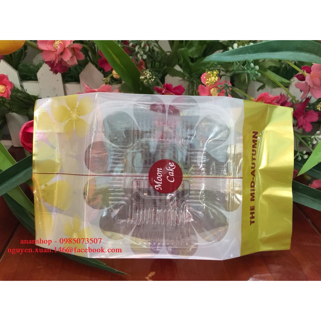 Khay túi bánh trung thu hoa mooncake 150gr - 300gr (100 bộ)