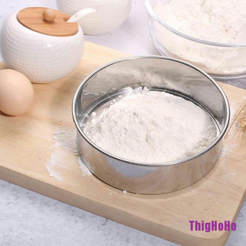 Rây lọc bột bằng thép không gỉ hình tròn tiện dụng