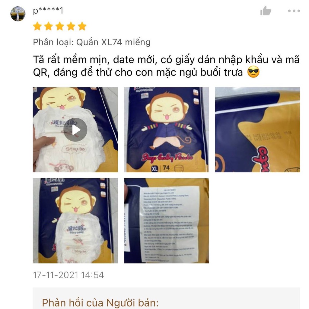2 bịch Đại STEPBABY  Combo  Tã/bỉm Quần/Dán Step baby  Size L quần  Babycute, Sumikko, Takizumi, bỉm khỉ, tã voi