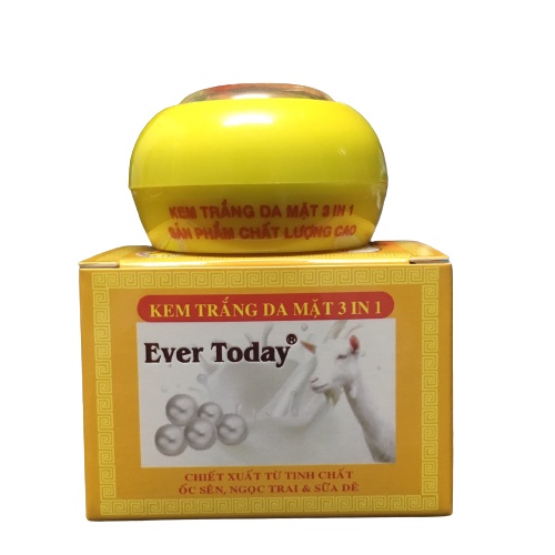 Kem dưỡng trắng da mặt 3 in 1 ever today