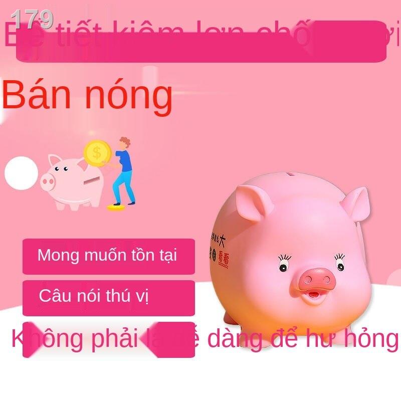 [hàng mới]Tiền gửi và rút mới con heo đất trẻ em thả nhựa cậu bé cô gái phim hoạt hình quà tặng dễ thương