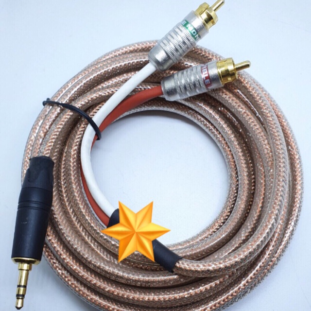 Dây tín hiệu âm thanh 3.5 ra 2 Av hàng DIY chất lượng. Chạy dài thoải mái❤️