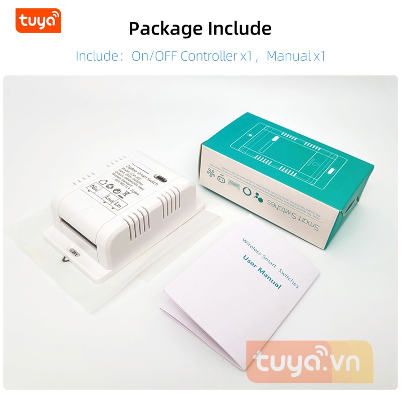 Công Tắc Wifi Có Đo Công Suất Tiêu Thụ Điện Công Suất Lớn 30A Tuya SHP-SW3v2