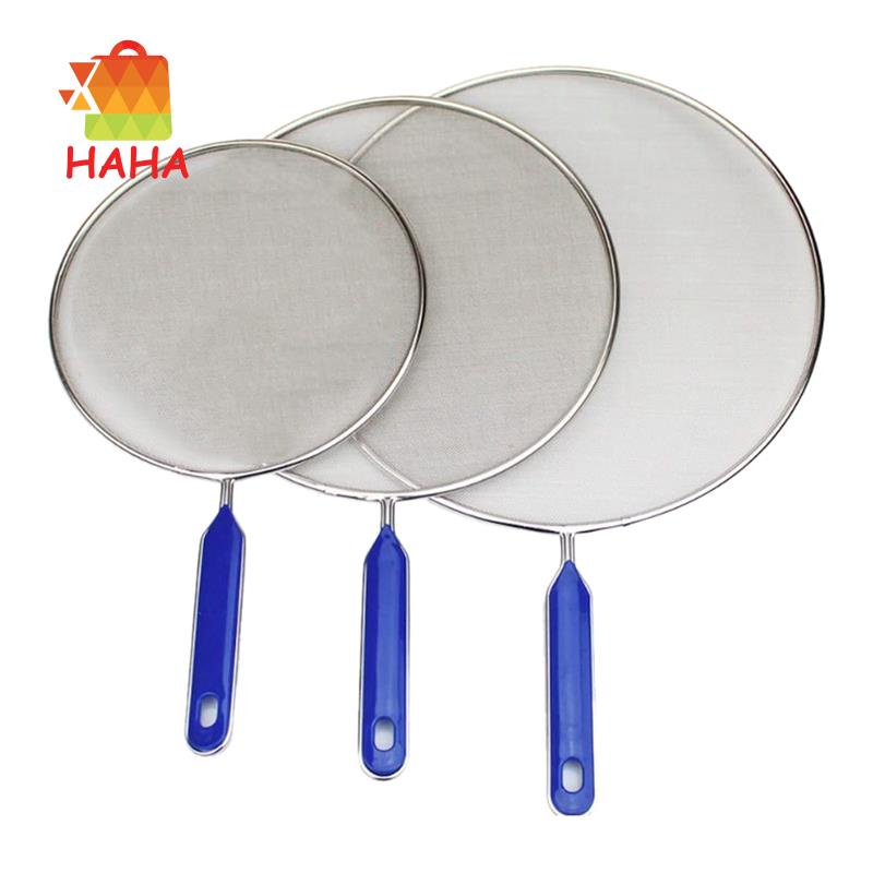 Set 3 Tấm Chắn Chống Bắn Dầu Mỡ Bằng Thép Không Gỉ Tiện Lợi Dành Cho Chảo Rán
